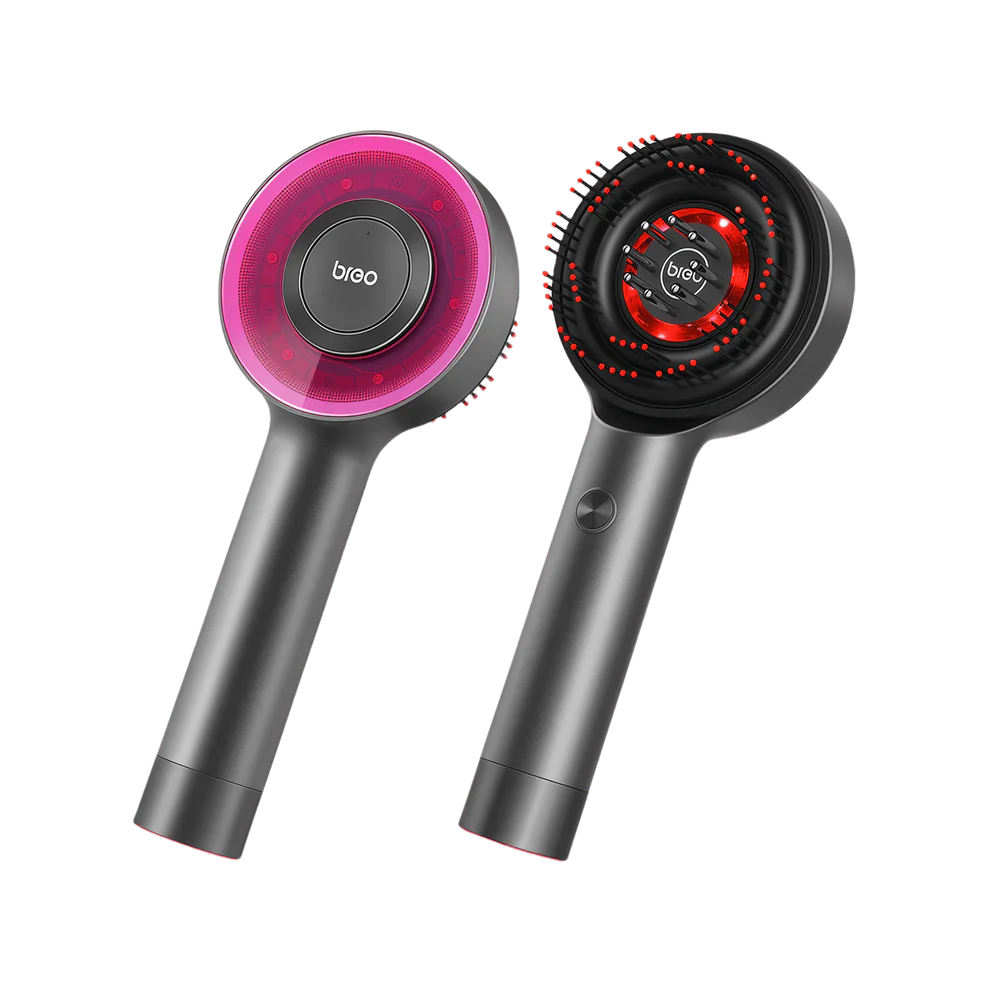 Breo S3 - Brosse massante LED pour cheveux