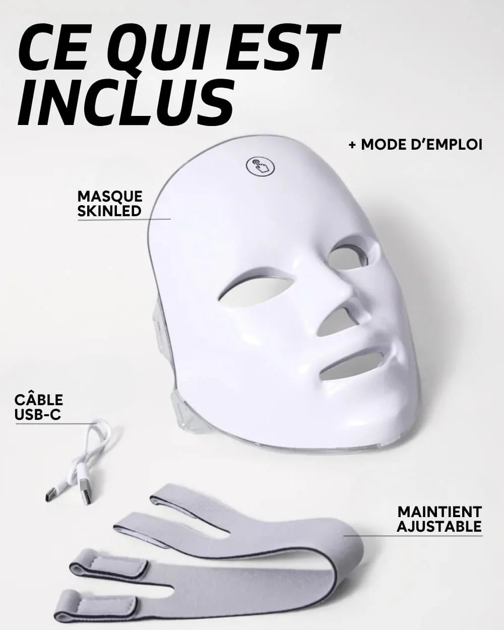 SkinLed - Masque LED pour une peau éclatante